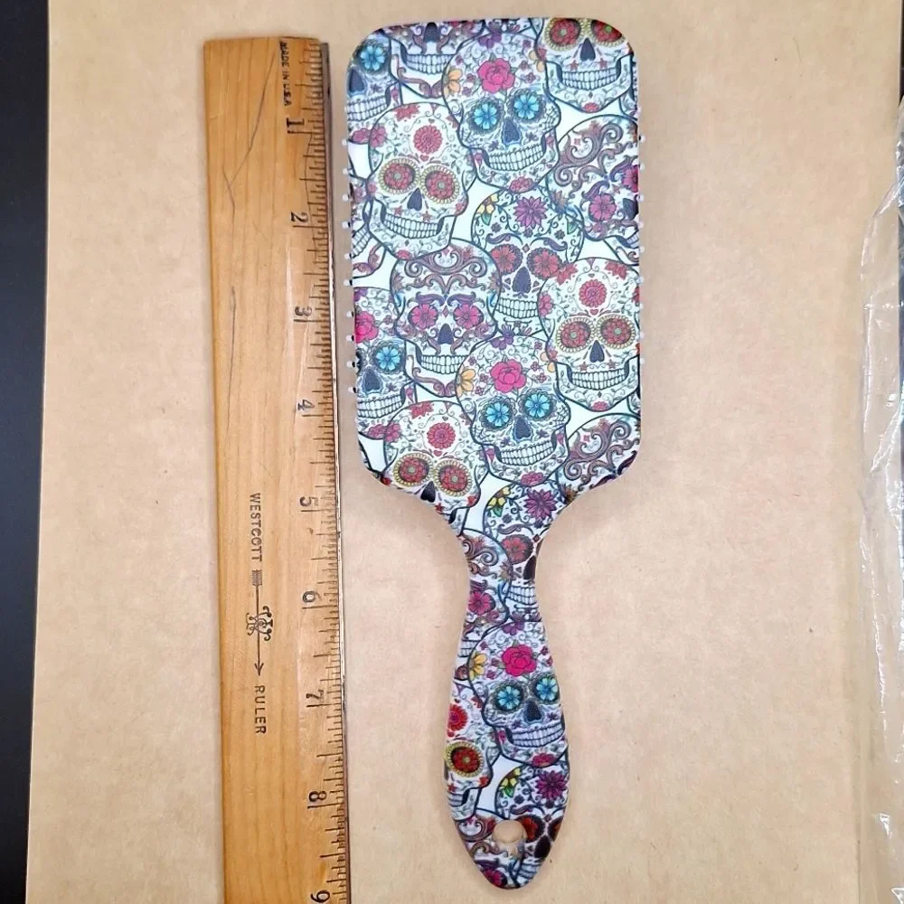 Floral day of the dead Skull wet brush